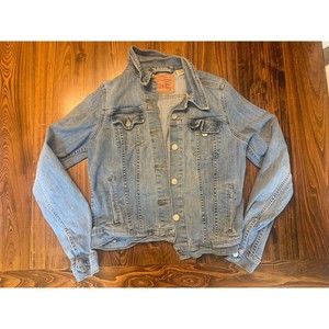 Levi's Strauss & Co Juniors Blue Denim Jean Jacket Size Medium Button Front